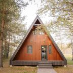 Дом (A-Frame №21 (с камином без купели)), База отдыха Les Holidays