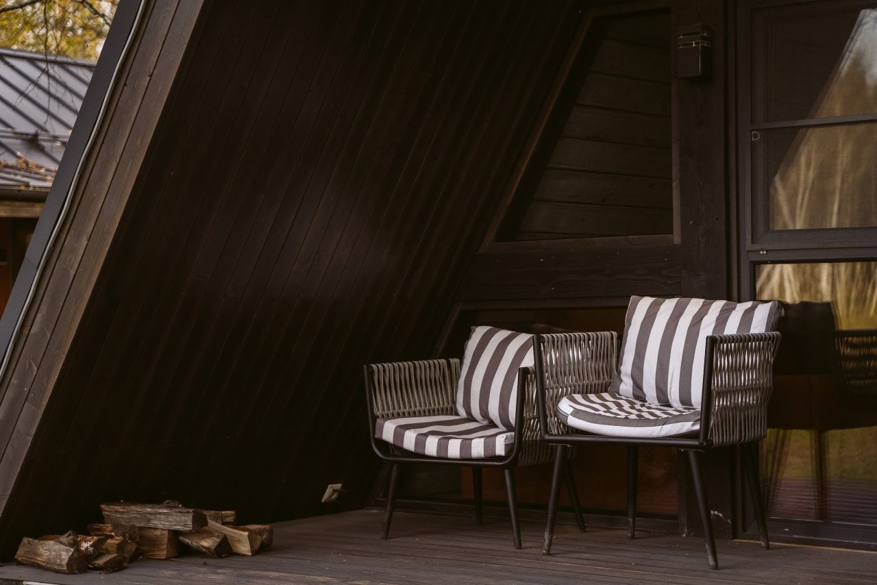 Дом (A-Frame №21 (с камином без купели)), База отдыха Les Holidays