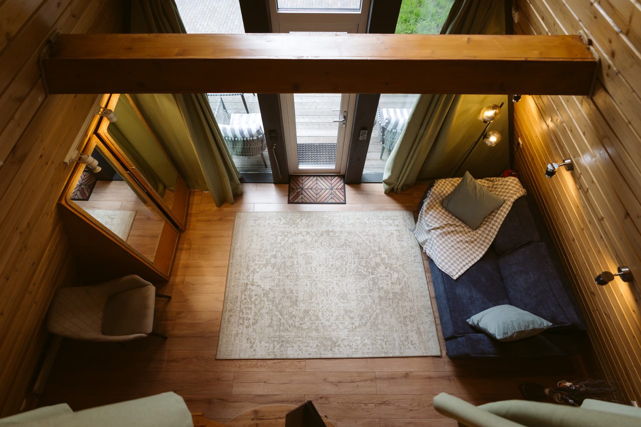 Мини-дом (A-Frame №14 (с террасой без купели)), База отдыха Les Holidays