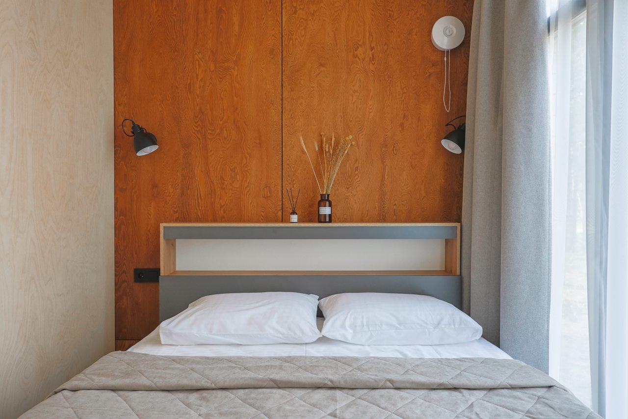 Мини-дом (Scandi №23 (с террасой и купелью)), База отдыха Les Holidays