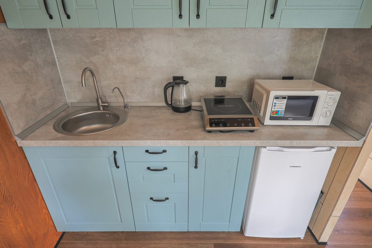 Мини-дом (Scandi №23 (с террасой и купелью)), База отдыха Les Holidays