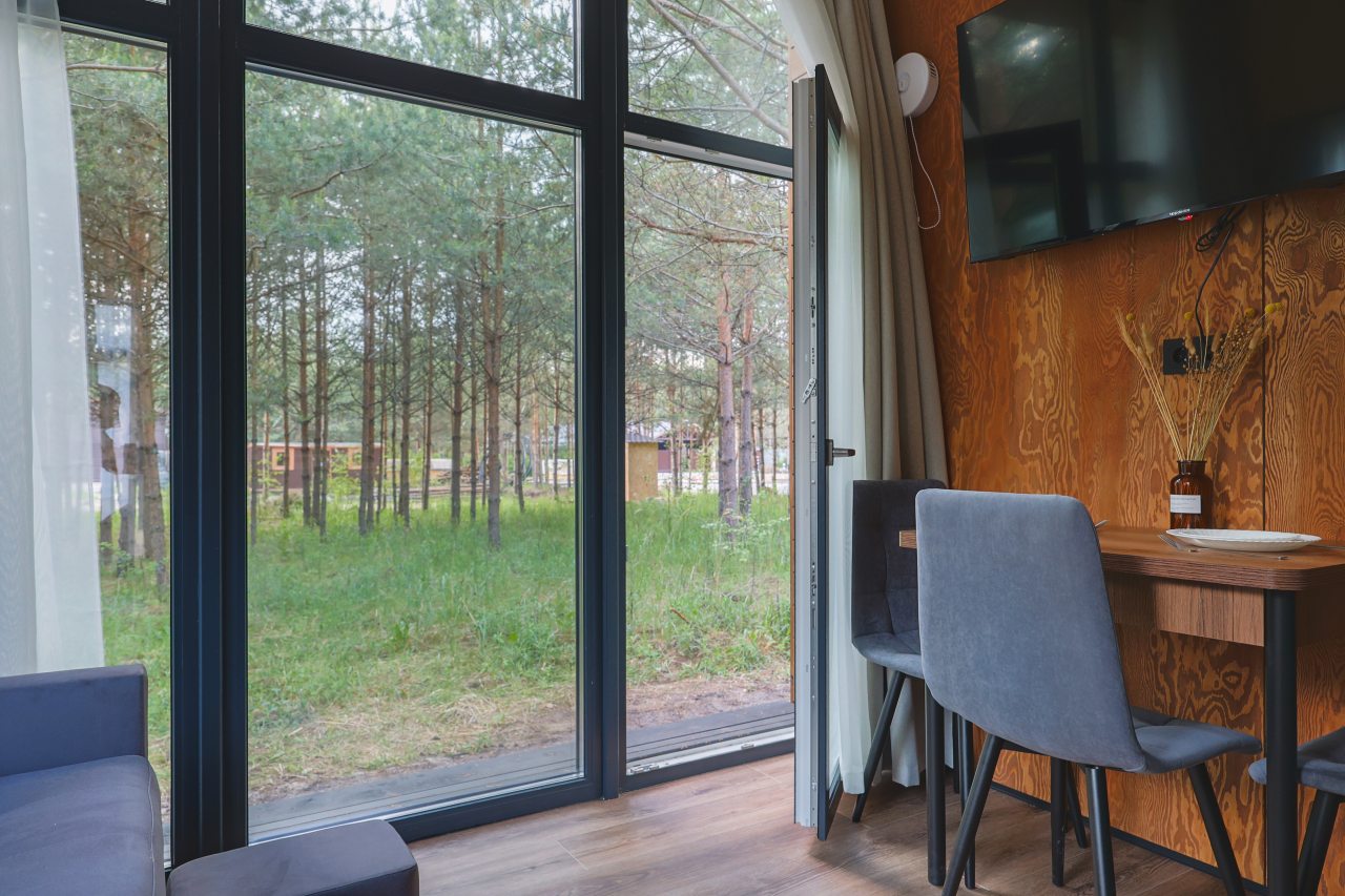 Мини-дом (Scandi №23 (с террасой и купелью)), База отдыха Les Holidays