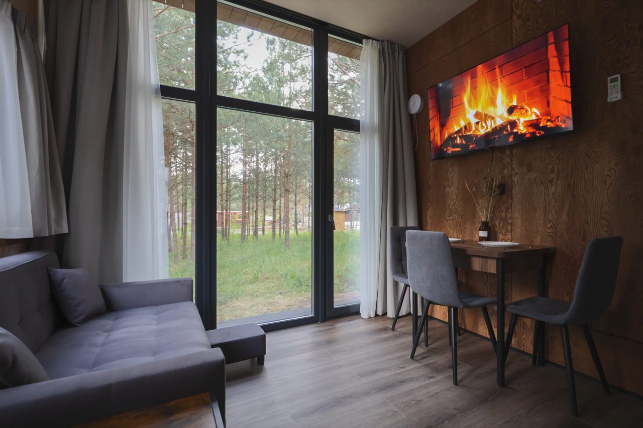 Мини-дом (Scandi №23 (с террасой и купелью)), База отдыха Les Holidays