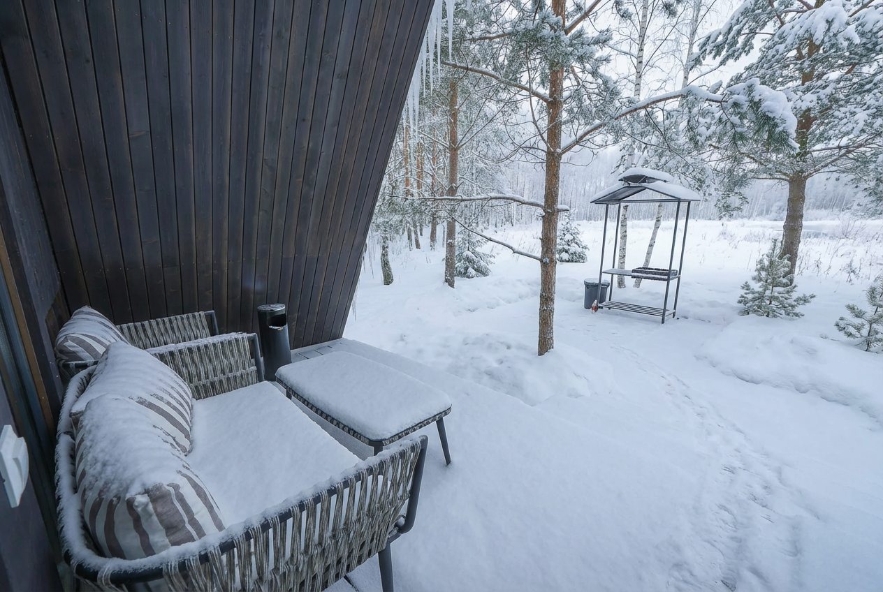 Дом (A-Frame № 15 (с камином без купели)), База отдыха Les Holidays