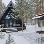 Дом (A-Frame № 15 (с камином без купели)), База отдыха Les Holidays