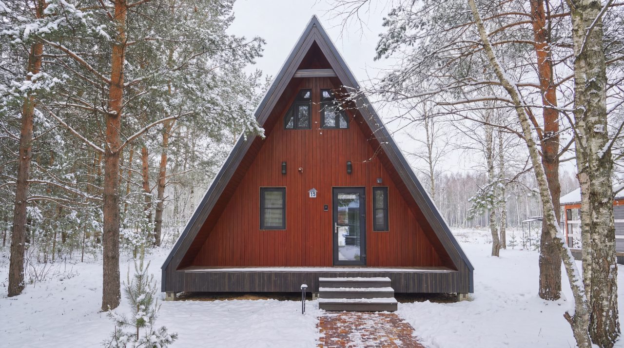 Дом (A-Frame № 15 (с камином без купели)), База отдыха Les Holidays