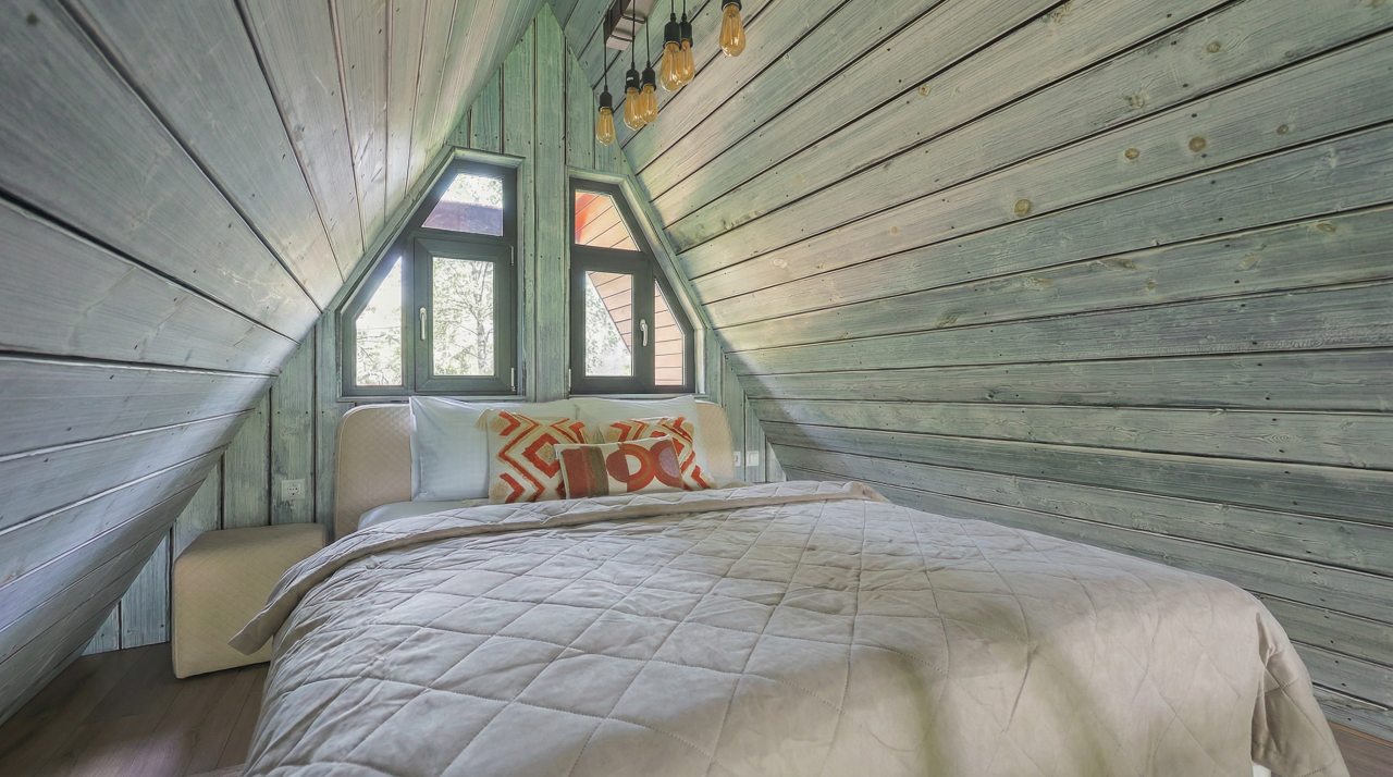 Дом (A-Frame № 15 (с камином без купели)), База отдыха Les Holidays