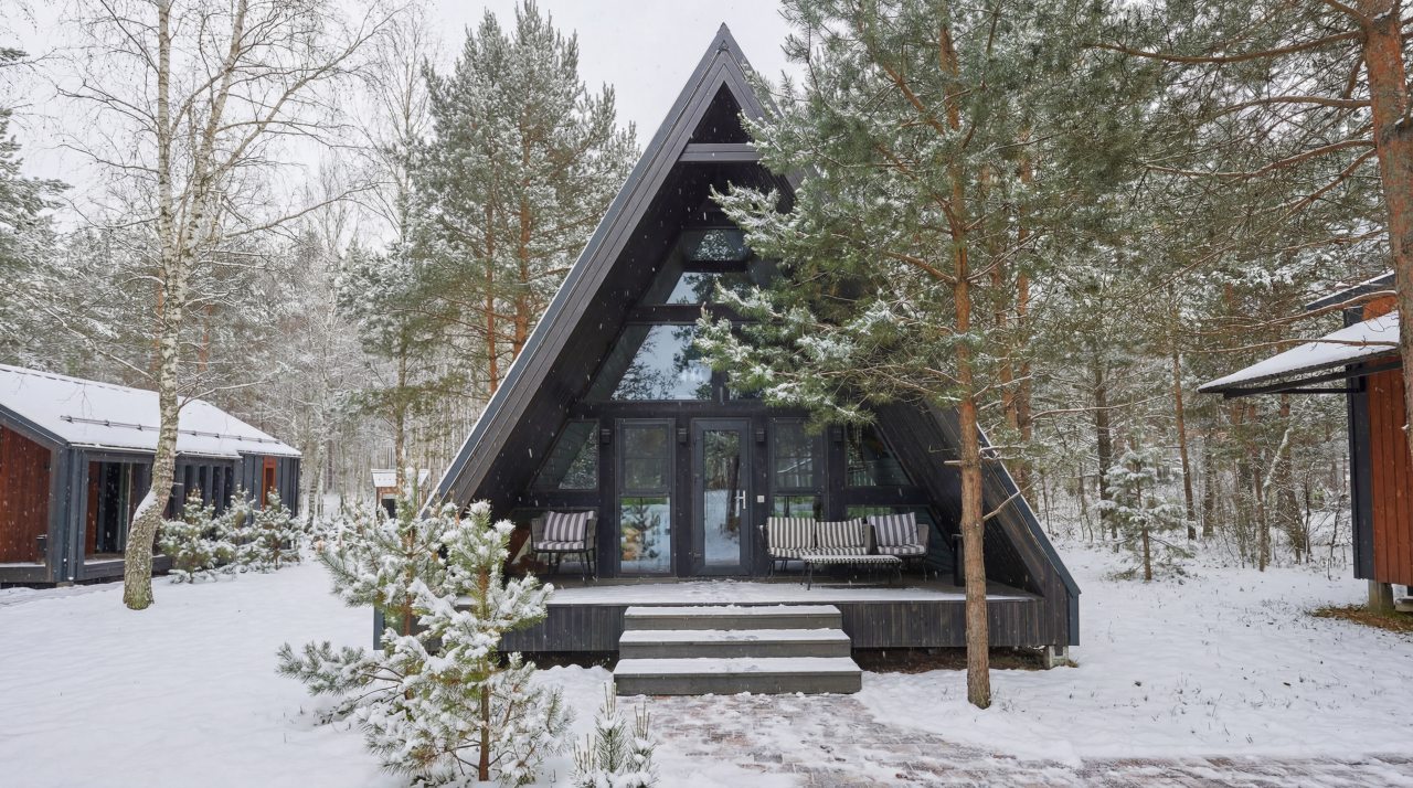 Дом (A-Frame № 15 (с камином без купели)), База отдыха Les Holidays