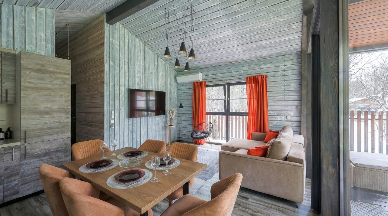 Коттедж (BarnHouse №16 (c камином и кондиционером без купели)), База отдыха Les Holidays