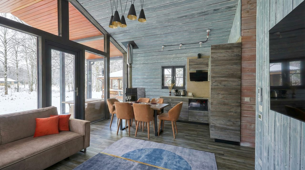 Коттедж (BarnHouse №16 (c камином и кондиционером без купели)), База отдыха Les Holidays