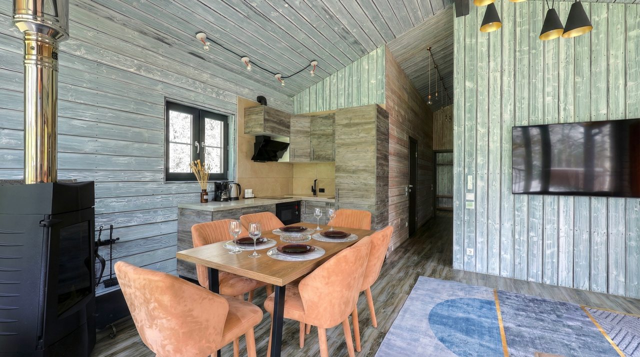 Коттедж (BarnHouse №16 (c камином и кондиционером без купели)), База отдыха Les Holidays