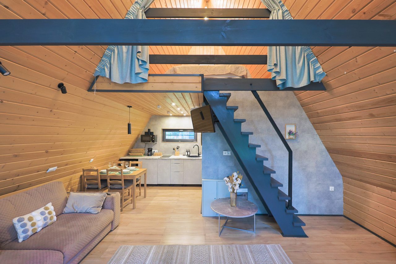 Дом (A-Frame №17 (без купели)), База отдыха Les Holidays