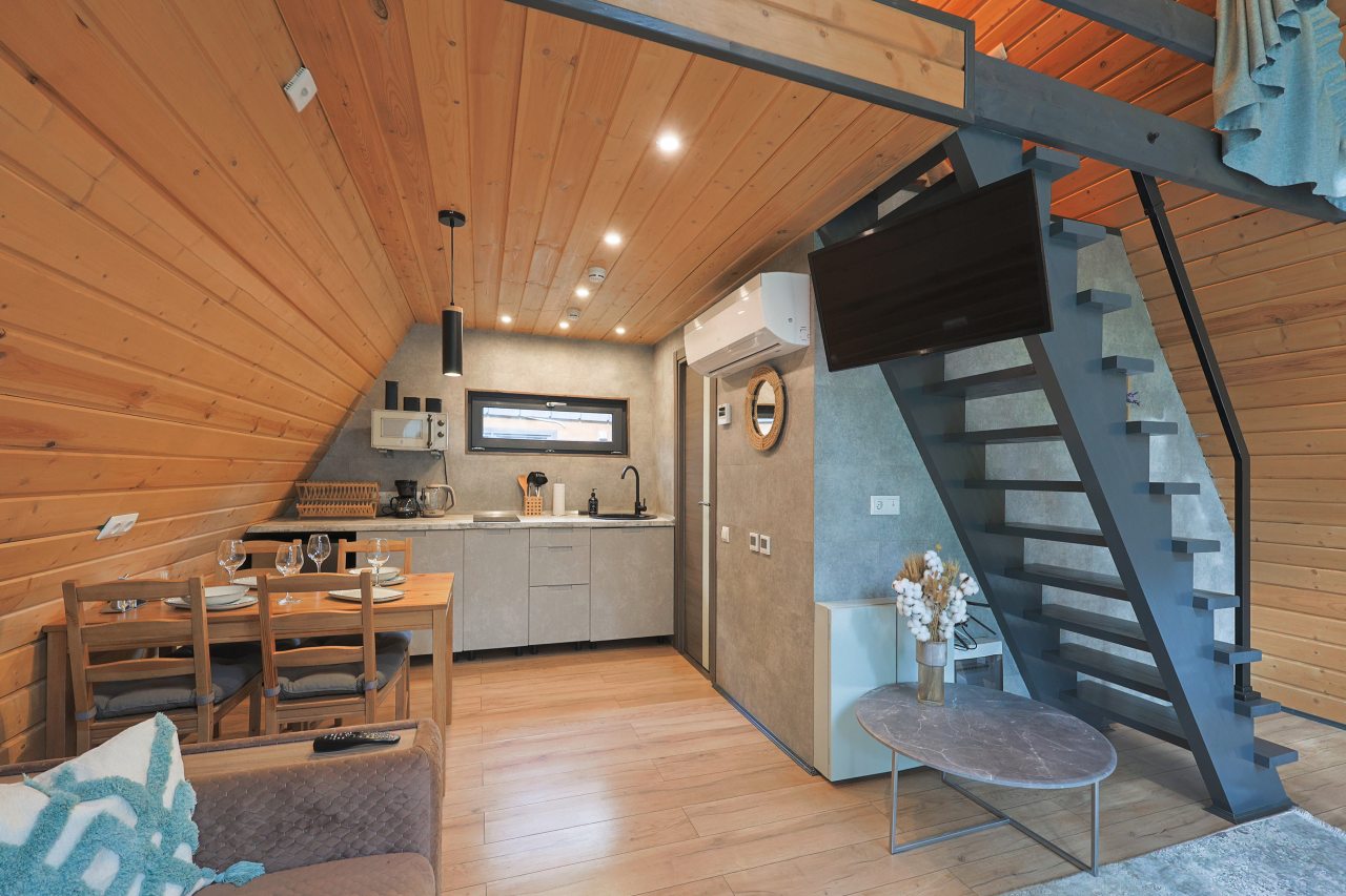 Дом (A-Frame № 18 (без купели)), База отдыха Les Holidays