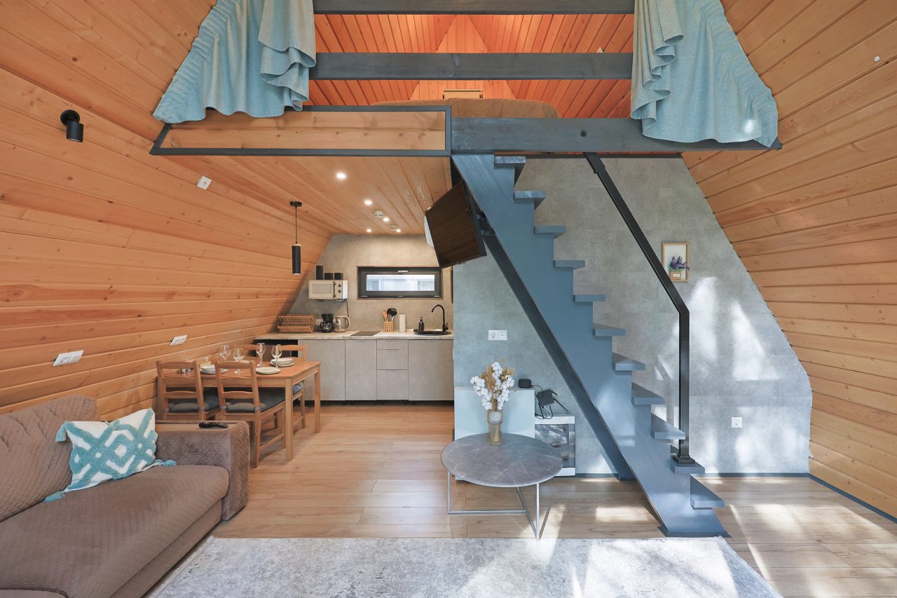 Дом (A-Frame № 18 (без купели)), База отдыха Les Holidays