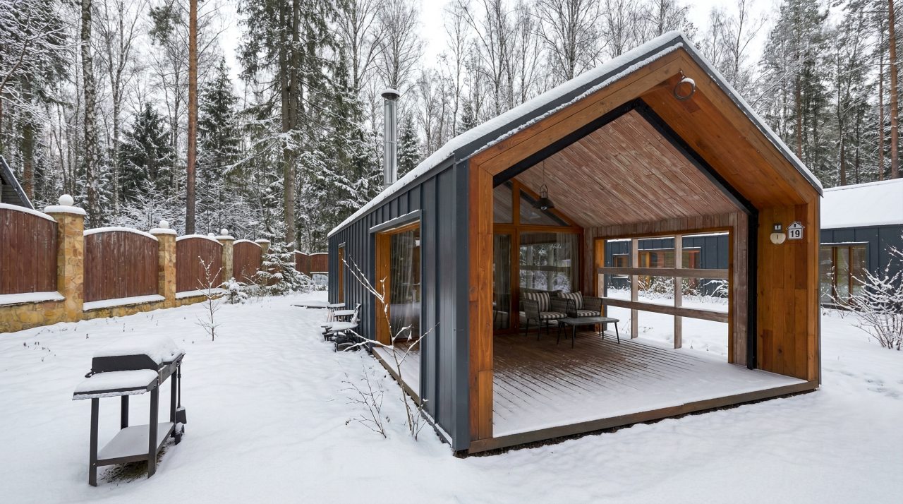 Коттедж (BarnHouse №19 (c камином без купели)), База отдыха Les Holidays