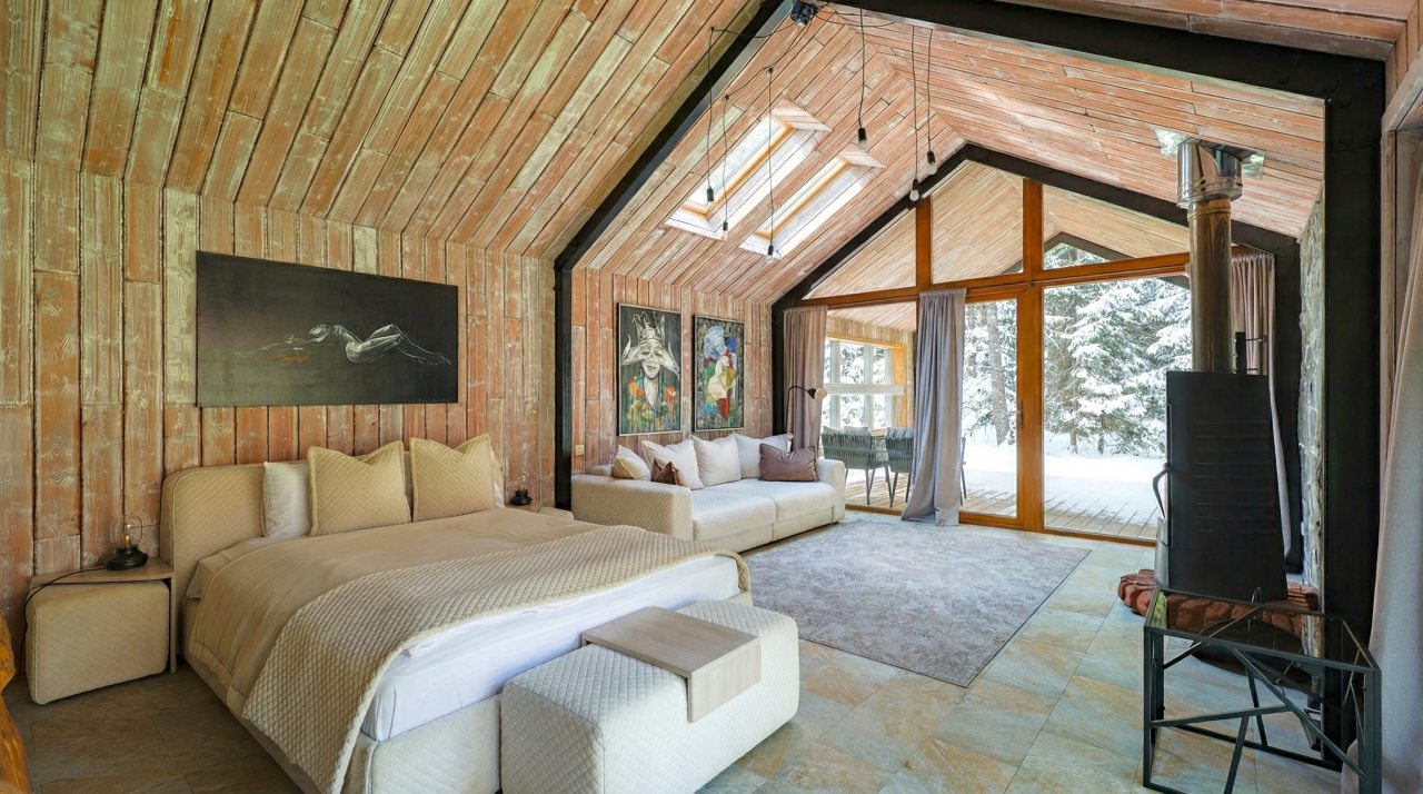 Коттедж (BarnHouse №19 (c камином без купели)), База отдыха Les Holidays