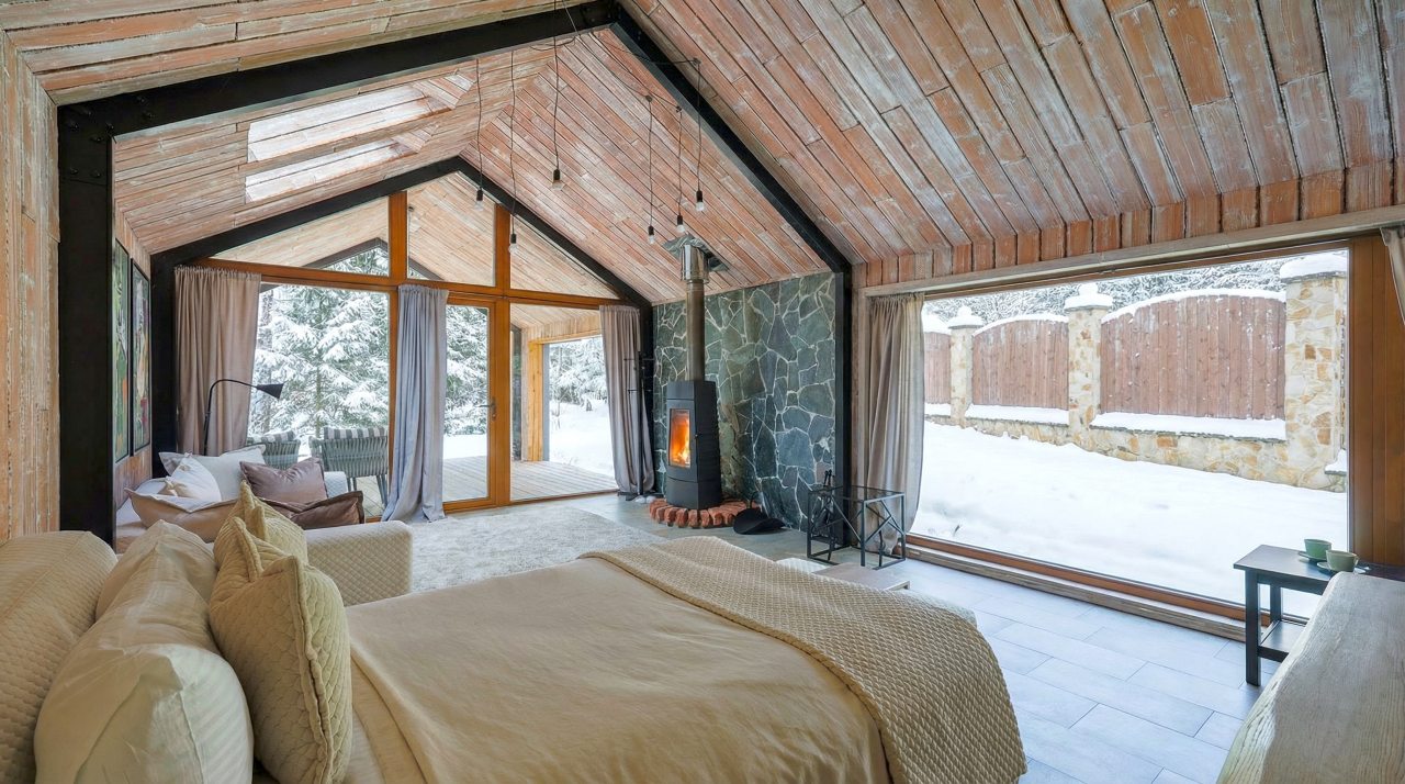 Коттедж (BarnHouse №19 (c камином без купели)), База отдыха Les Holidays