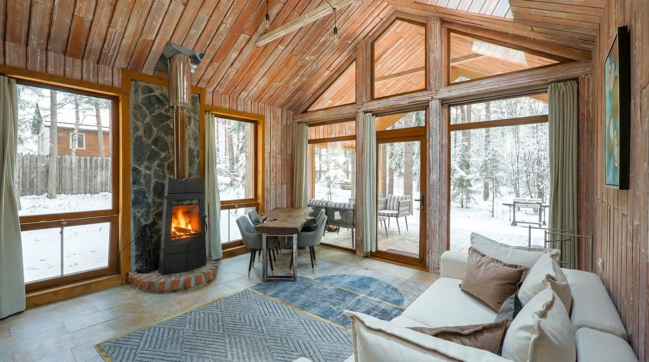 Коттедж (BarnHouse №20 (c камином без купели)), База отдыха Les Holidays