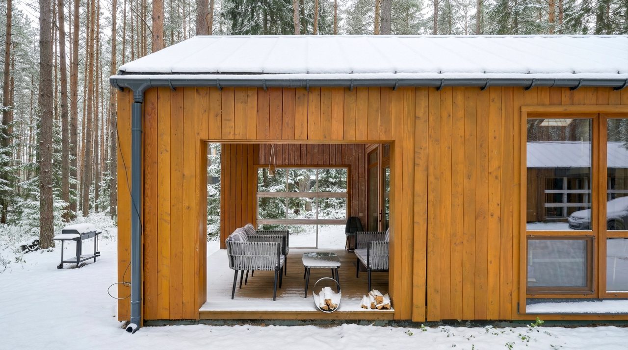 Коттедж (BarnHouse №20 (c камином без купели)), База отдыха Les Holidays