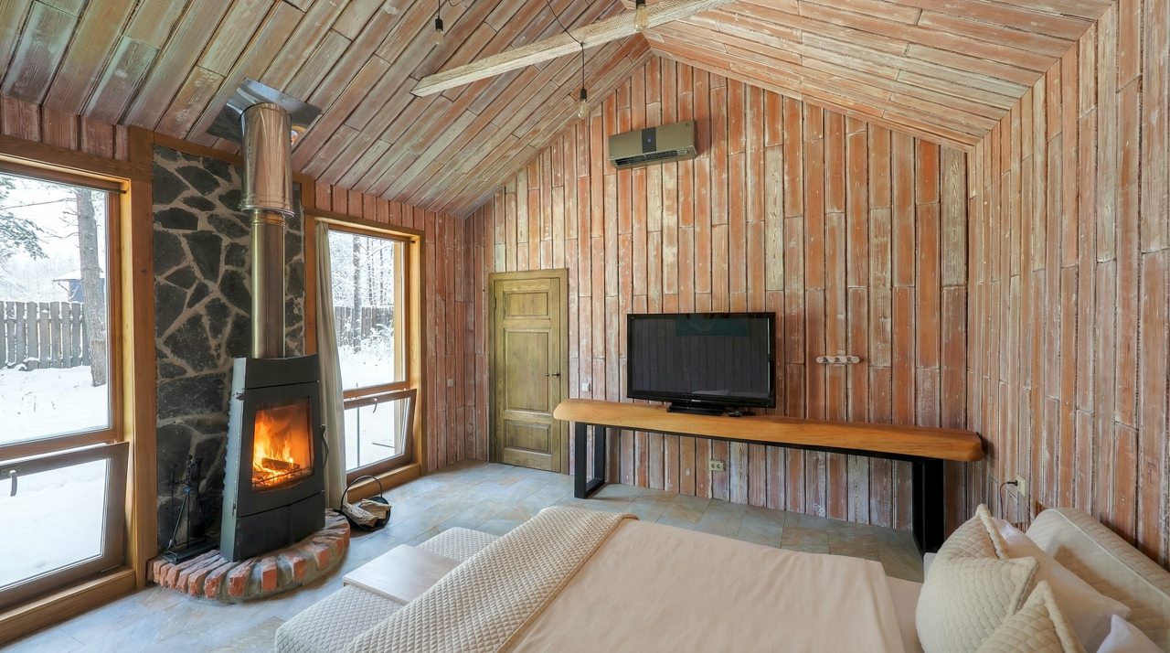 Коттедж (BarnHouse №20 (c камином без купели)), База отдыха Les Holidays