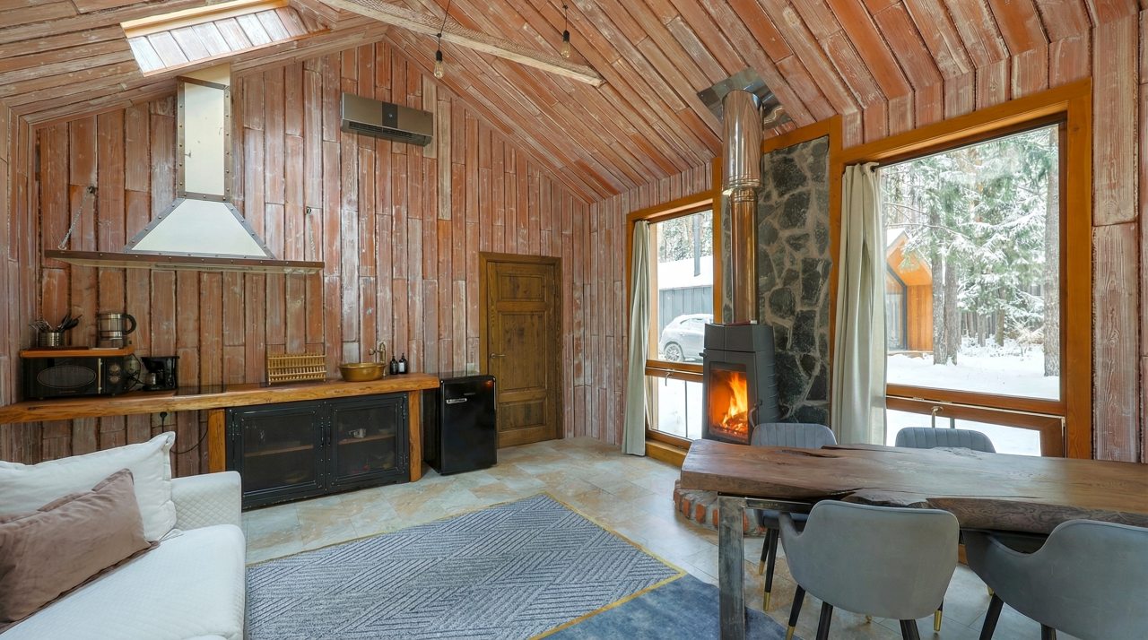 Коттедж (BarnHouse №20 (c камином без купели)), База отдыха Les Holidays