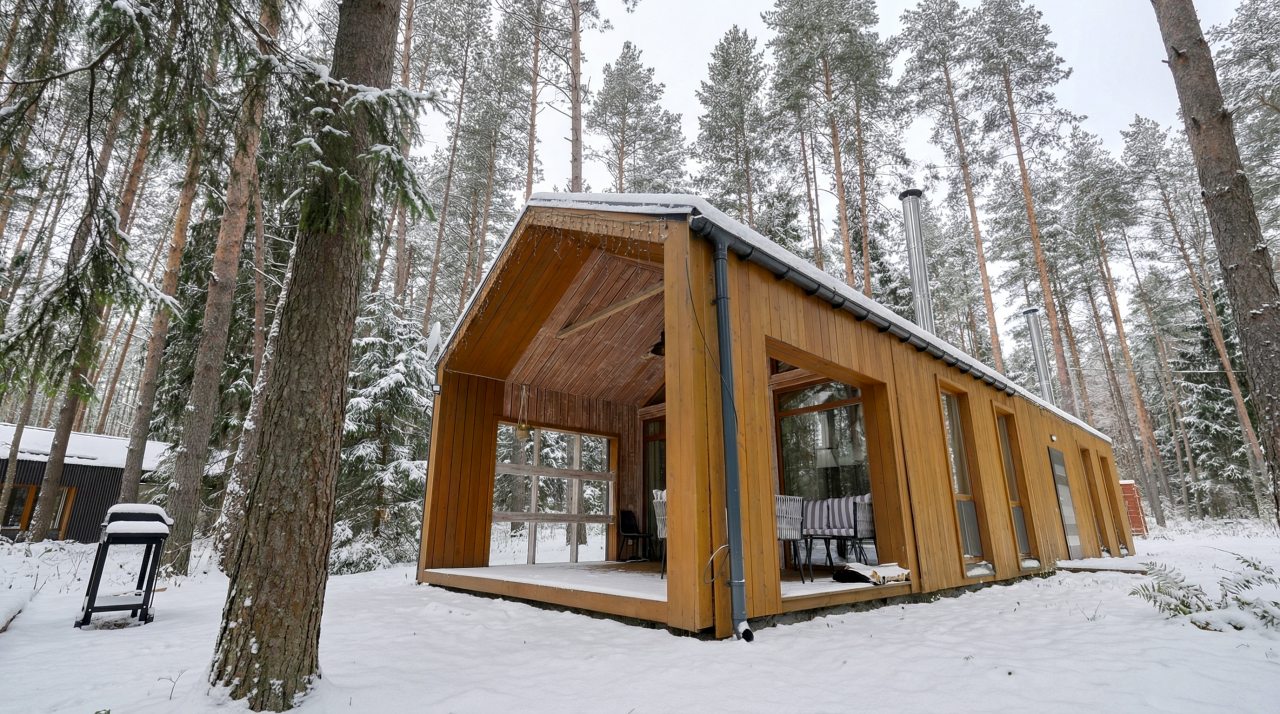 Коттедж (BarnHouse №20 (c камином без купели)), База отдыха Les Holidays