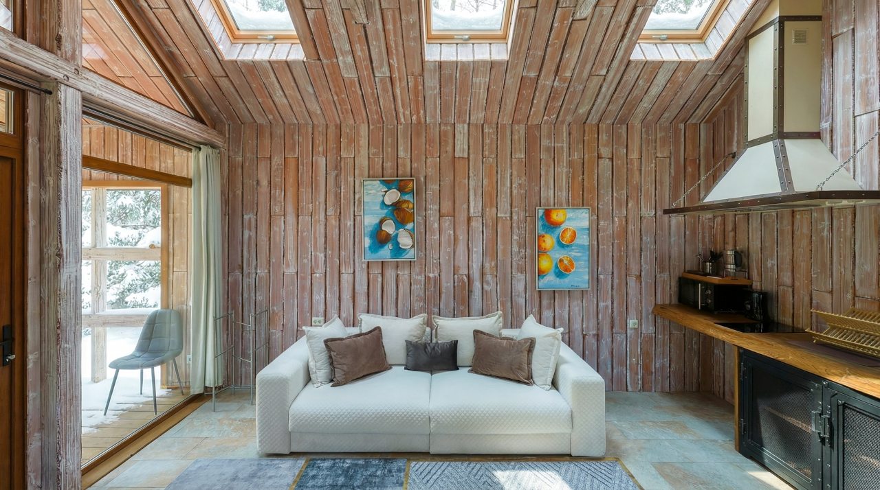 Коттедж (BarnHouse №20 (c камином без купели)), База отдыха Les Holidays