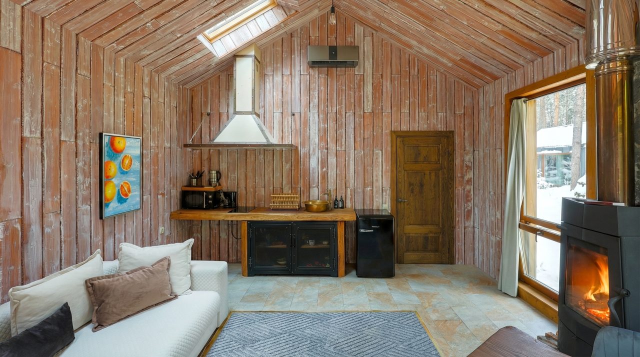 Коттедж (BarnHouse №20 (c камином без купели)), База отдыха Les Holidays