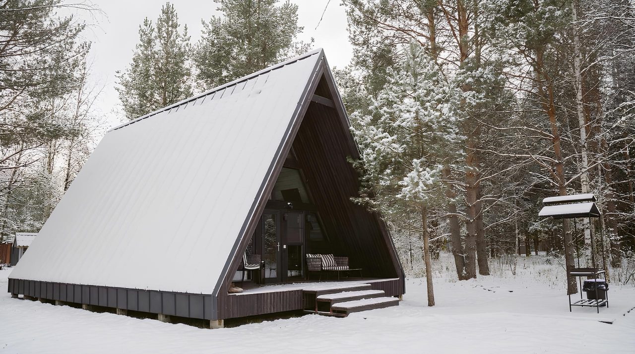 Дом (A-Frame №21 (с камином без купели)), База отдыха Les Holidays