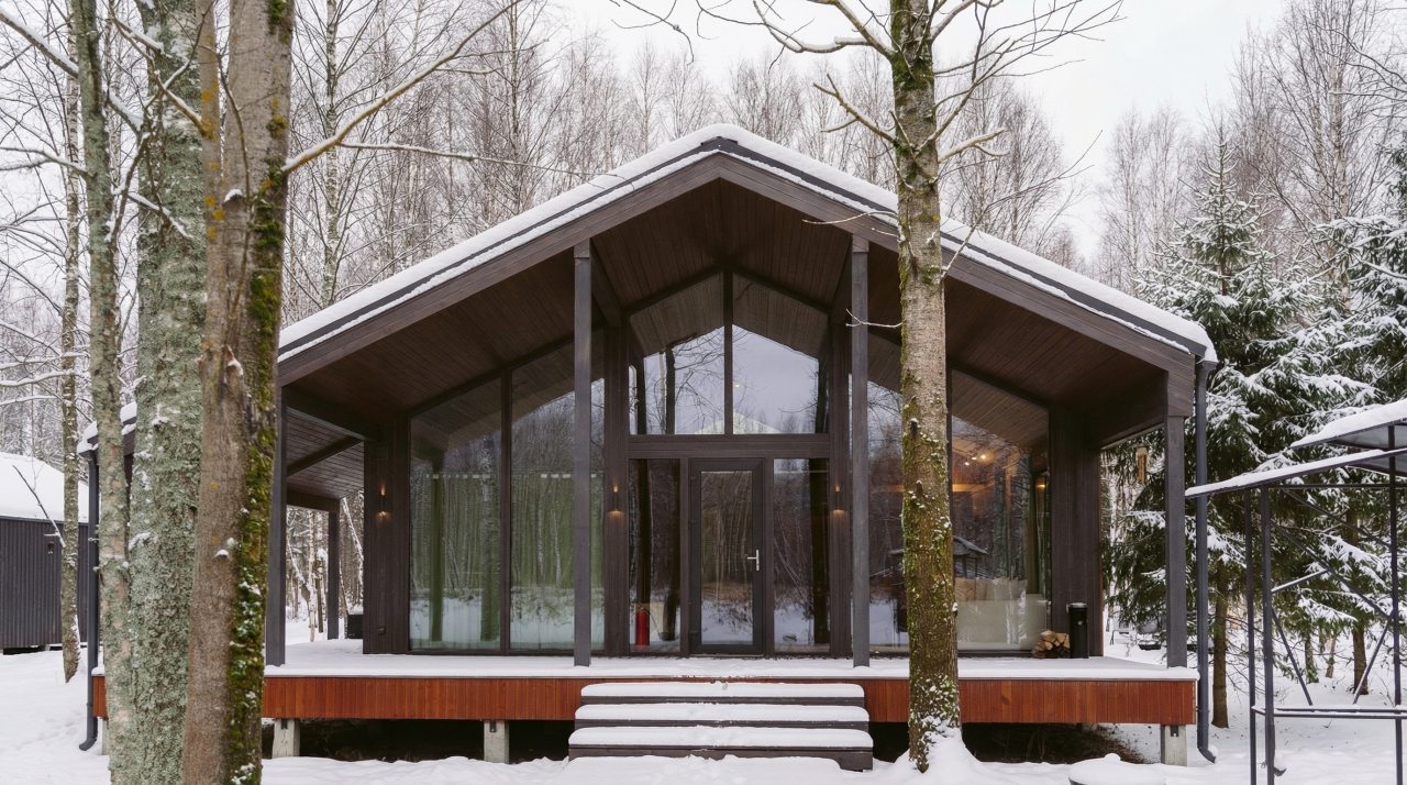 Коттедж (BarnHouse №22 с камином и кондиционером (без купели)), База отдыха Les Holidays