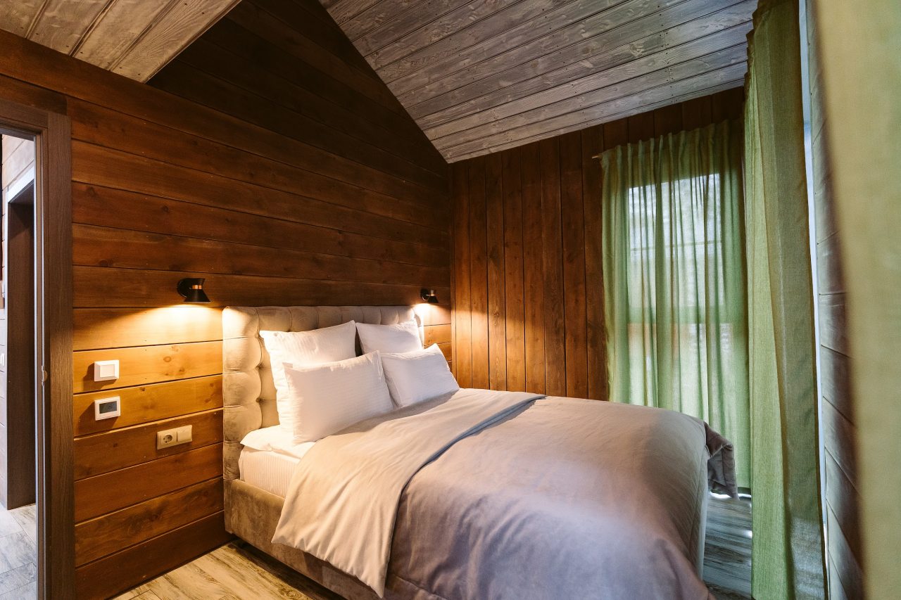 Коттедж (BarnHouse №22 с камином и кондиционером (без купели)), База отдыха Les Holidays