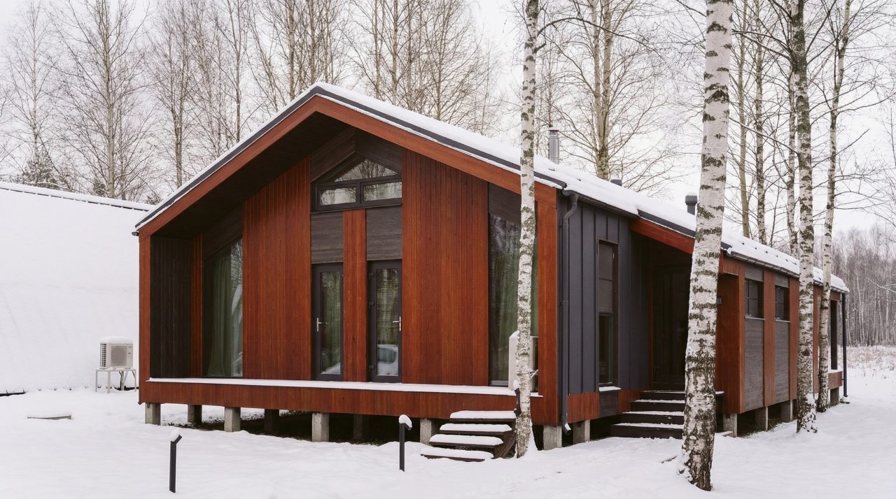 Коттедж (BarnHouse №22 с камином и кондиционером (без купели)), База отдыха Les Holidays