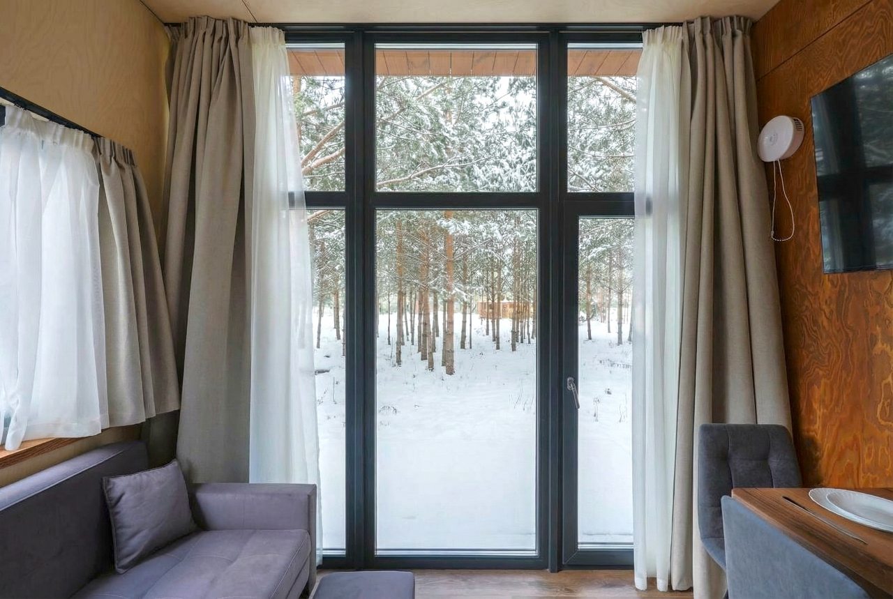 Мини-дом (Scandi №23 (с террасой и купелью)), База отдыха Les Holidays