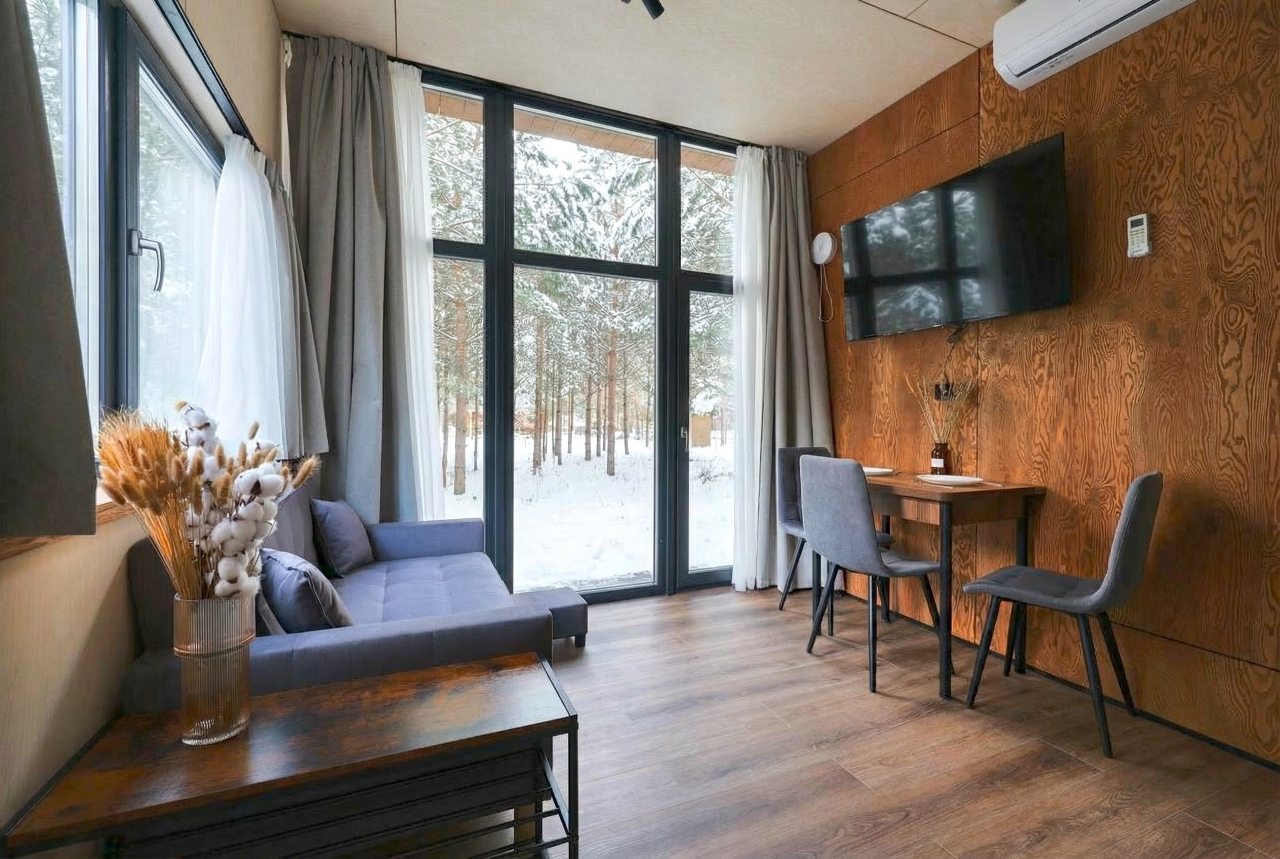 Мини-дом (Scandi №23 (с террасой и купелью)), База отдыха Les Holidays