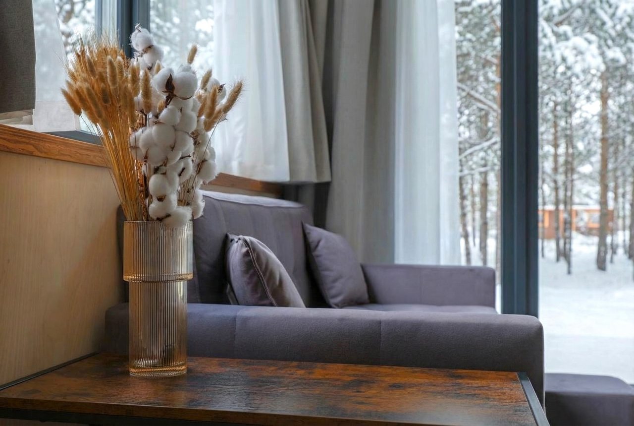 Мини-дом (Scandi №23 (с террасой и купелью)), База отдыха Les Holidays