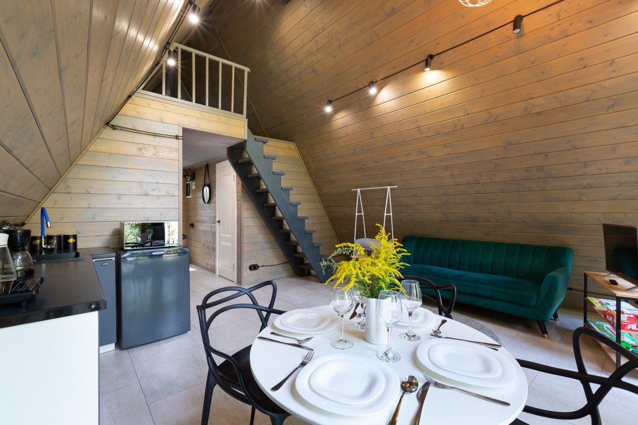 Дом (A-Frame №5 (с купелью)), База отдыха Les Holidays