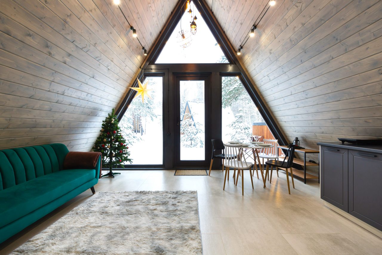 Дом (A-Frame №5 (с купелью)), База отдыха Les Holidays