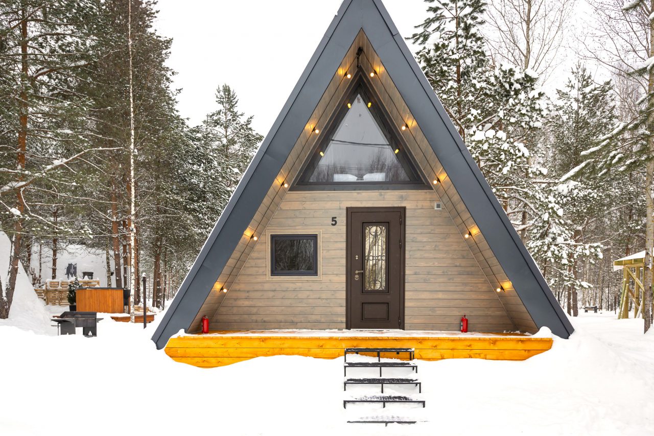 Дом (A-Frame №5 (с купелью)), База отдыха Les Holidays