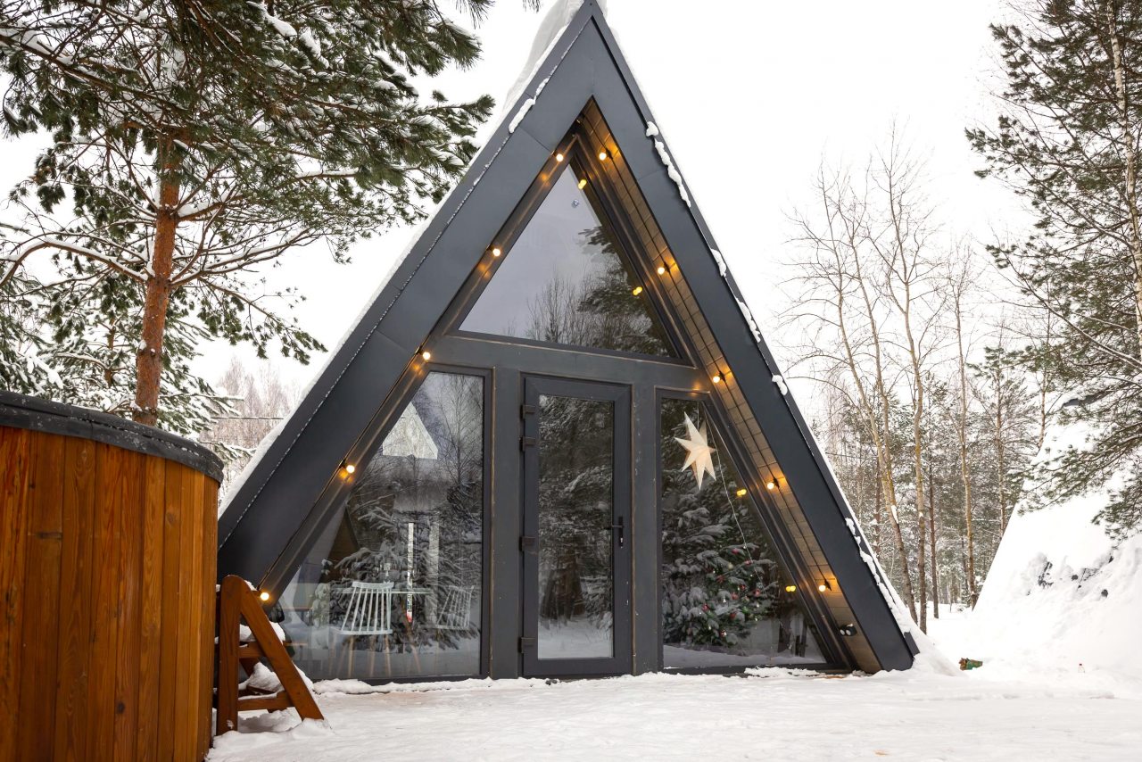 Дом (A-Frame №5 (с купелью)), База отдыха Les Holidays