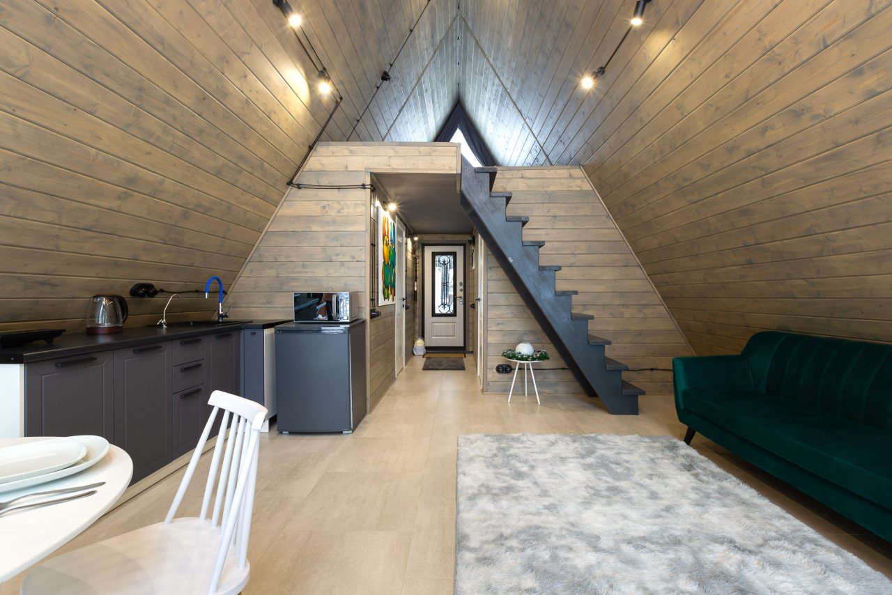 Дом (A-Frame №5 (с купелью)), База отдыха Les Holidays