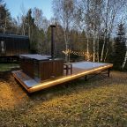 Уличная ванна с подогревом воды для гостей Бари, Гостевой дом Rodioncevo Eco Village
