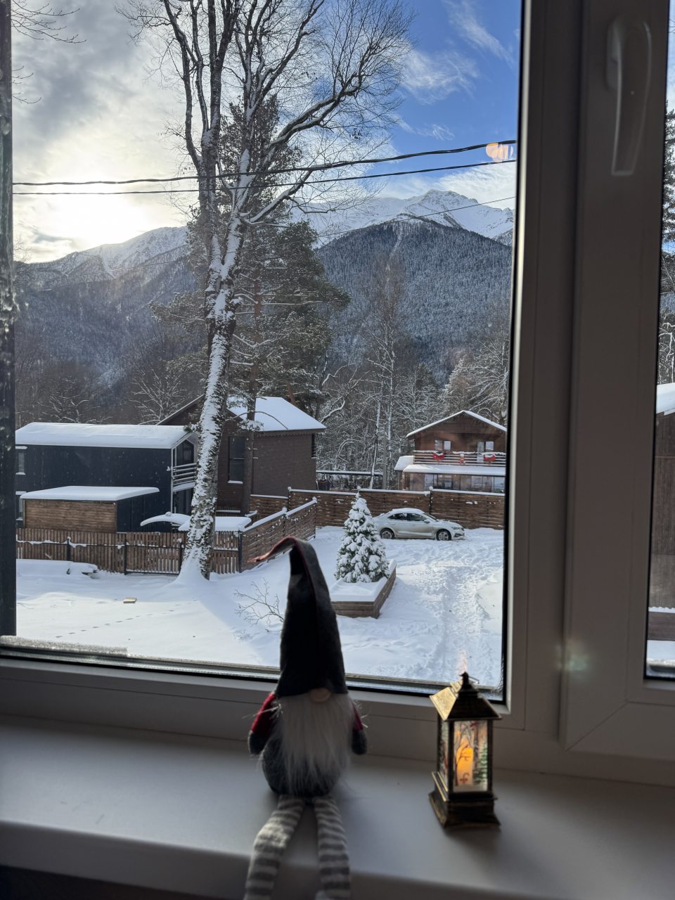 Вид на горы, База отдыха Хижина лесника