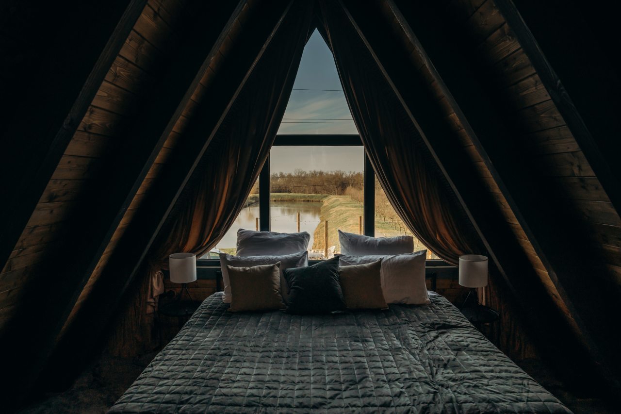 Вилла (A-frame Dark  3), Глэмпинг Apparadise Glamping&Spa