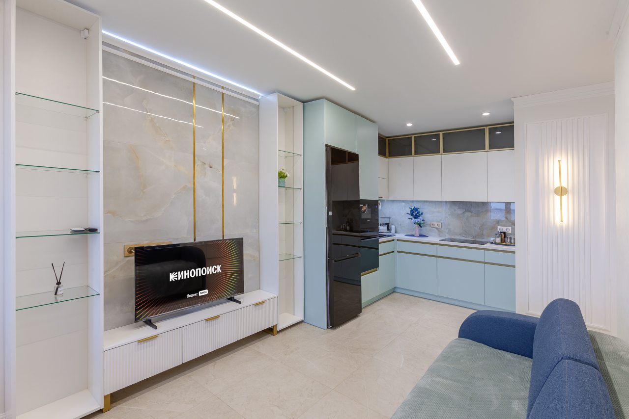 Люкс (Апартаменты RentPlaza у Волги с видом на реку), Апартаменты RentPlaza на Мусоргского 1а