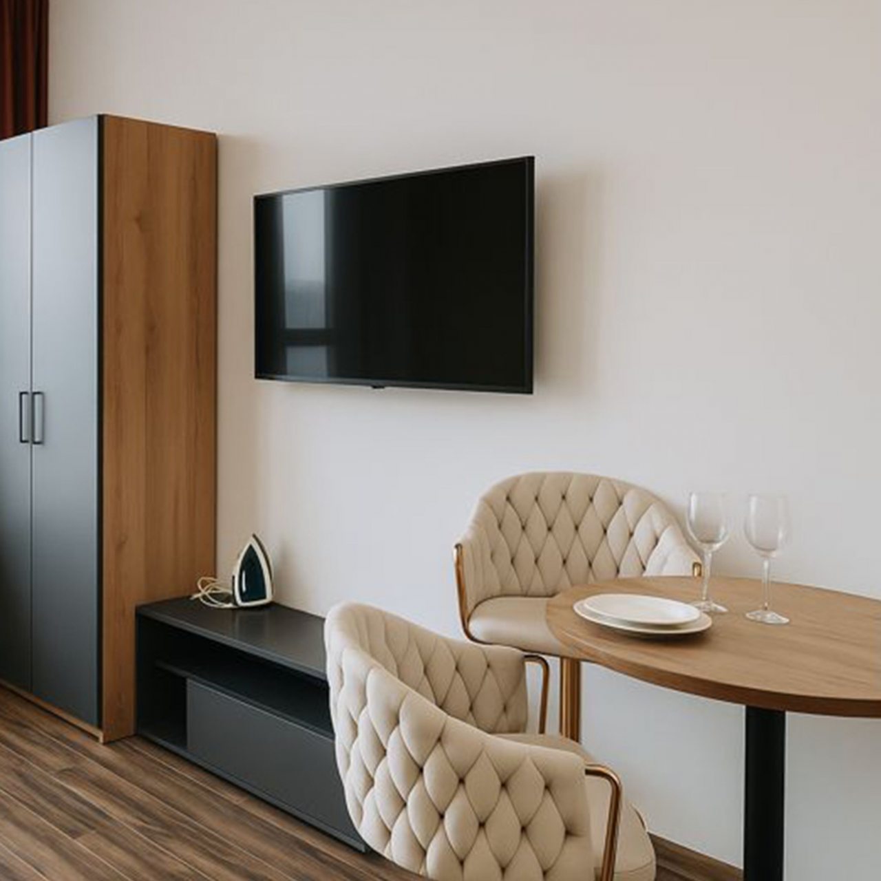 Апартаменты (Василия Ланового, дом 1к2. Студия для 4 гостей (2+2)), Апартаменты MaxRealty24 ул. Василия Ланового 1к1