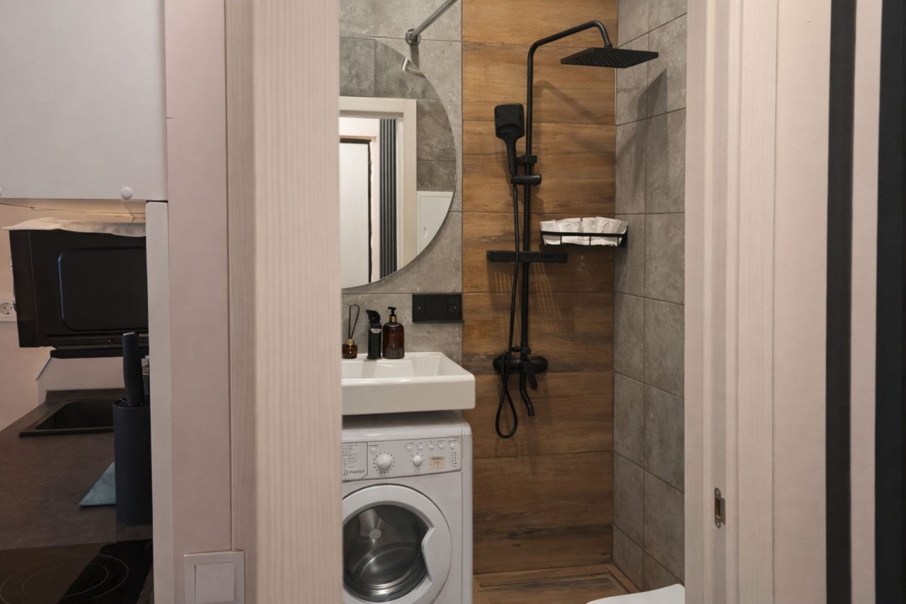 Апартаменты (Василия Ланового, дом 1к2. Студия для 4 гостей (2+2)), Апартаменты MaxRealty24 ул. Василия Ланового 1к1