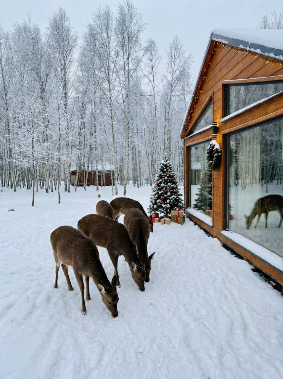 Коттедж (Березовый домик), Гостевой дом Оленья ферма Бэмби Лэнд