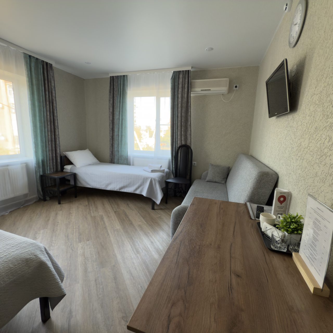 Двухместный (Двухместный номер с двумя раздельными кроватями), Гостиница Вираж