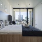 Двухместный однокомнатный номер с одной общей кроватью, с ба