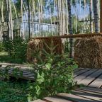 Вид на сад, Гостевой дом МЫ Дома в Шелково